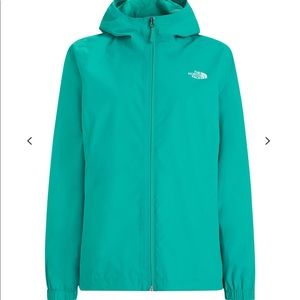 The North Face Hyvent Rain Jacket in a Teal Green